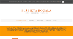 Desktop Screenshot of elzbietarogala.pl