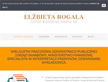 Tablet Screenshot of elzbietarogala.pl